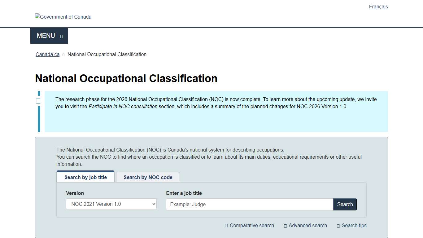 National Occupational Classification - Canada.ca
